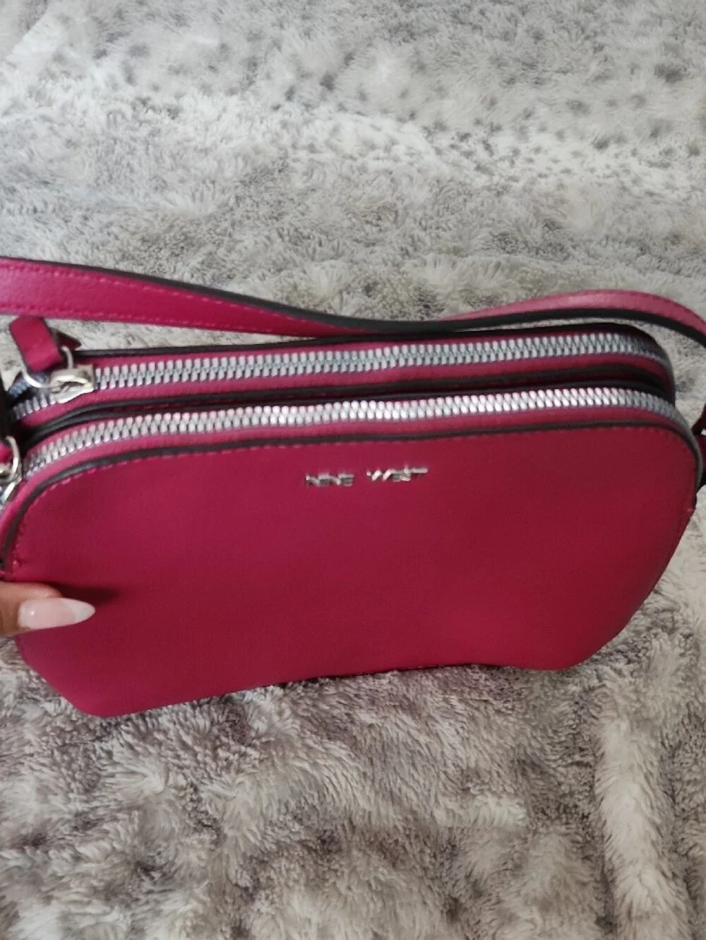 Nine West Magenta Crossbody Bag